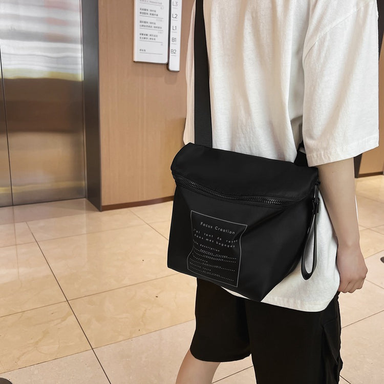 致青春|工裝包2025新款牛津布斜背包女百搭ins運動大容量單肩包網紅布包「8812-118」25.01-1