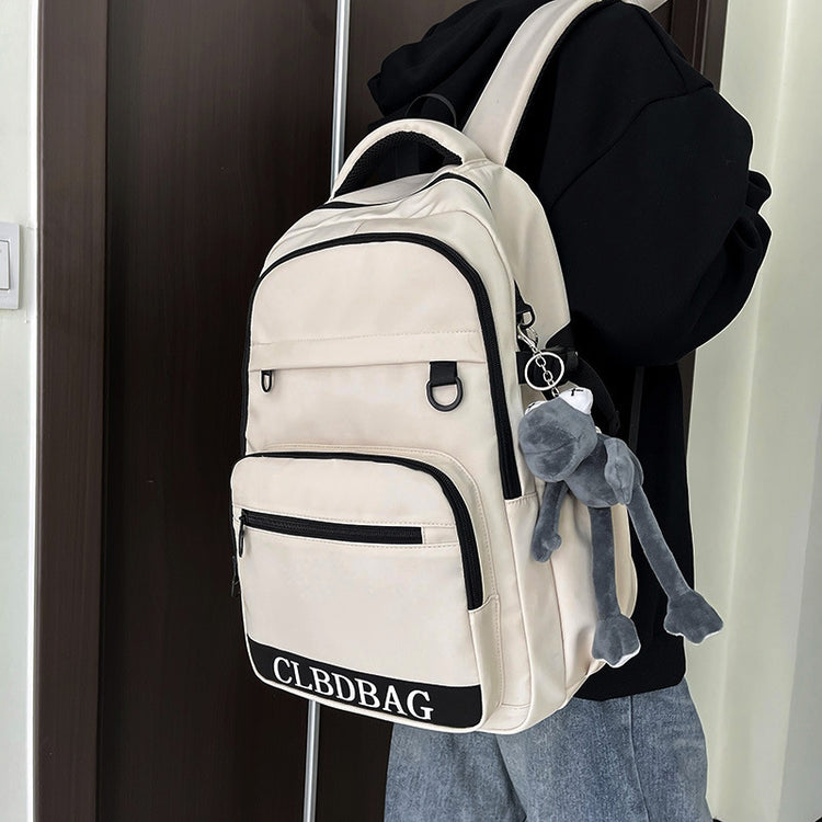 致青春|2024年新戶外旅行雙肩包韓版大容量國中生背包高顏值大學生書包男「9658-131」24.04-4