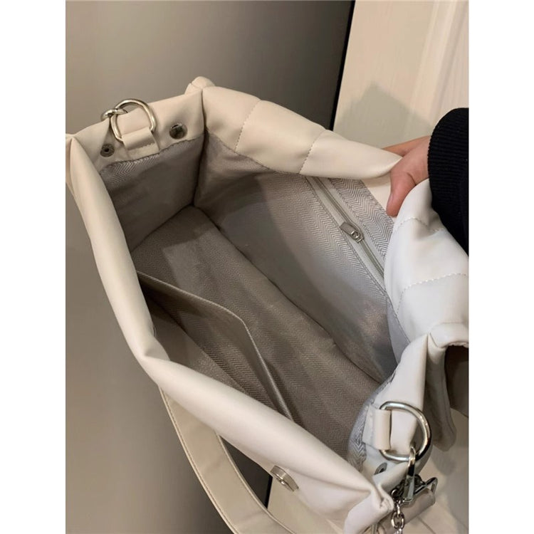 日韓流行|軟皮包包女2025斜挎女包腋下雲朵包大容量高級感通勤托特包子母包「9535#」25.02-3
