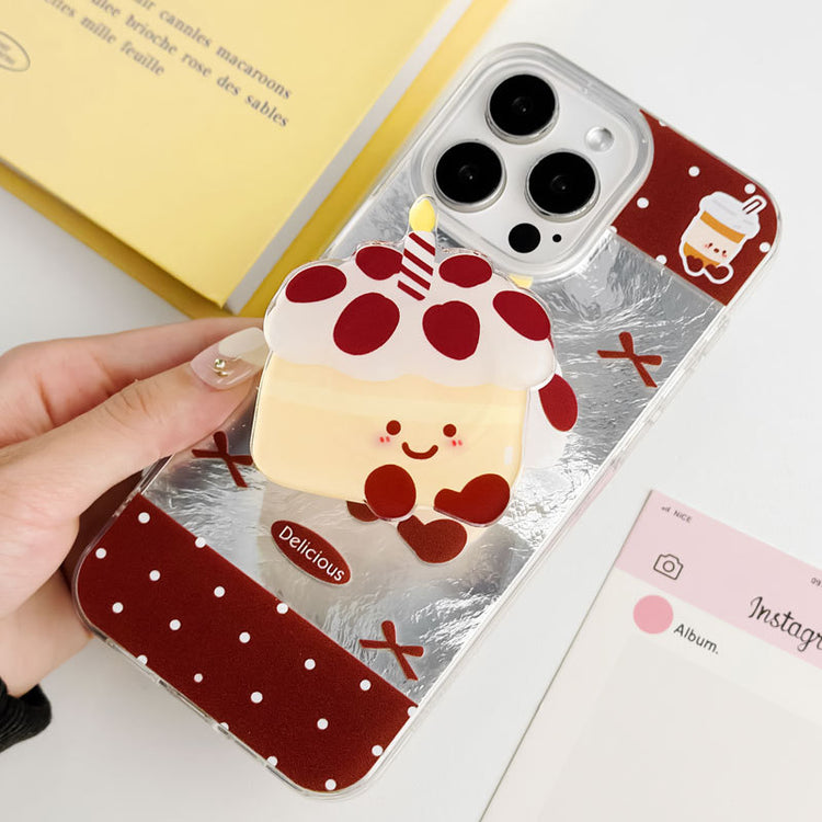 手機殼|iPhone16手機殼14冰川紋蘋果15Promax支架13卡通12適用11Pro「LR1288」24.12-5