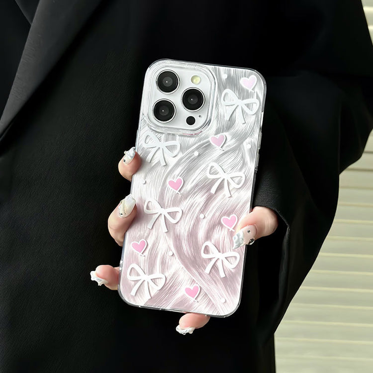 手機殼|iPhone手機殼15Promax適用蘋果14Pro大孔透明13羽紗ins風12「WM0639」24.07