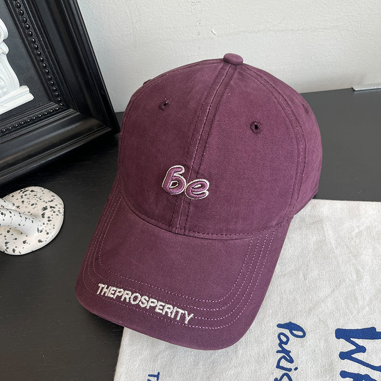 流行帽子|韓版棒球帽春夏時尚字母刺繡鴨舌帽百搭學生顯臉小戶外遮陽防曬帽「C4887」24.12-5
