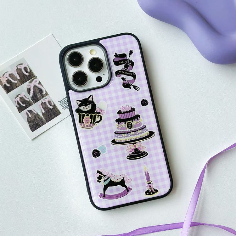 手機殼|蘋果13手機殼女適用iPhone15Promax卡通華為mate60pro滴膠殼「LR0871」24.08-1