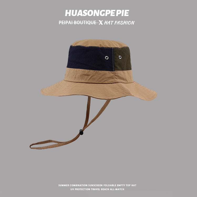 流行帽子|戶外登山漁夫帽女夏季高級感顯臉小防曬帽休閒百搭登山釣魚帽子男「C3641」24.01-4