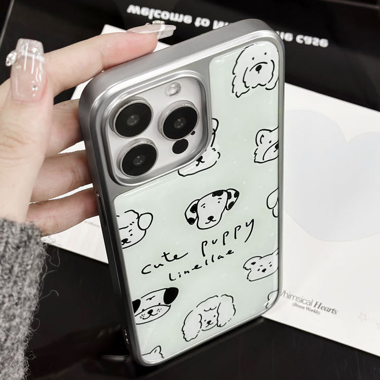 手機殼|iPhone16pro手機殼15蘋果14適用13Promax華為P70電鍍銀邊滴膠「LR1553」25.03-2