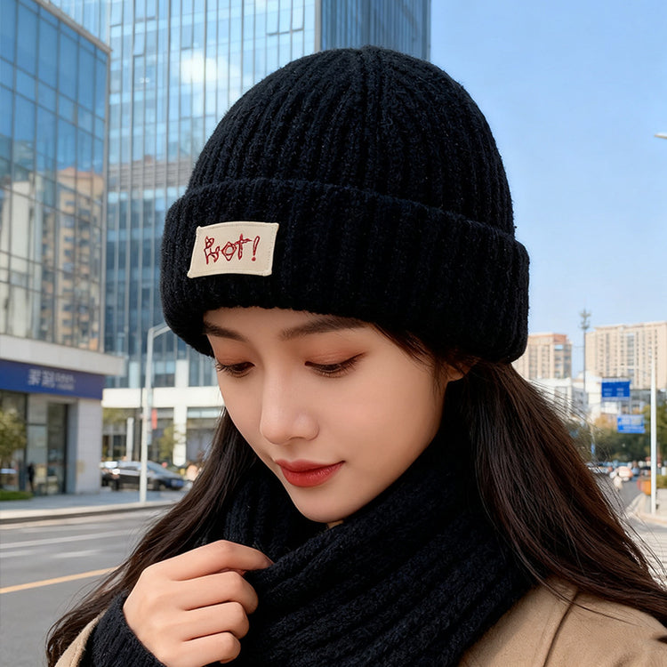 流行帽子|帽子女2025秋冬新款大頭圍顯臉小針織帽加厚防寒冷帽保暖毛線帽男「C5768」25.11-2