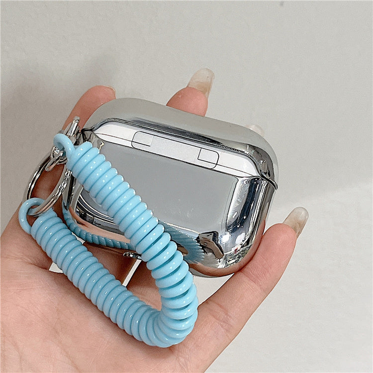 耳機套|適用airpods棋盤格蘋果藍牙電鍍耳機套airpodspro掛繩2/3代「BQ2592」24.07