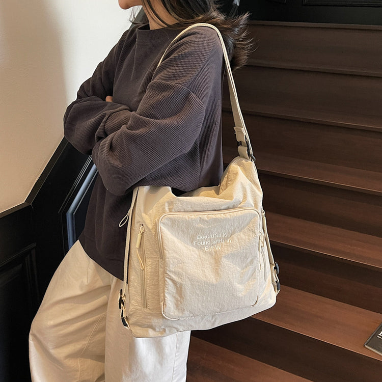 致青春|休閒簡約單肩包大容量旅行多功能托特包時尚輕便多背法雙肩包批發「2509-129」25.05-2