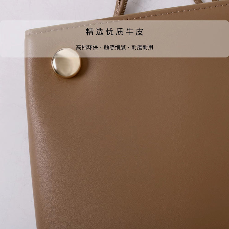 質感真皮 | 新款牛皮手機包盒子包高級感簡約法式小包迷你水桶肩斜背包「2542」25.03-2