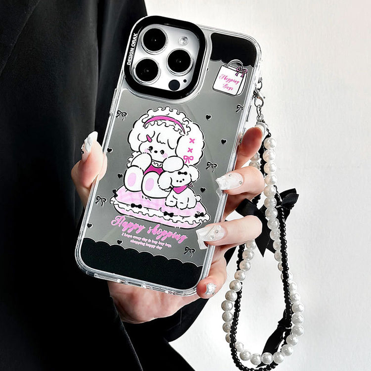 手機殼|iphone手機殼15卡通11手鍊13三合一鏡面12蘋果14Promax保護套「LR0872」24.07