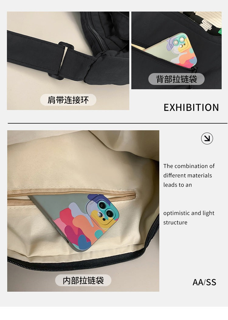 致青春 | 新款立體鏤空編織包包女簡約時尚單肩斜背包大容量通勤包「512-128」24.09-3