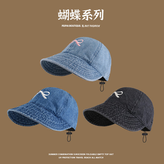 流行帽子|帽子防曬帽夏季女戶外防紫外線遮陽帽遮臉日系小清新顯臉小鴨舌帽「C4040」24.06-1