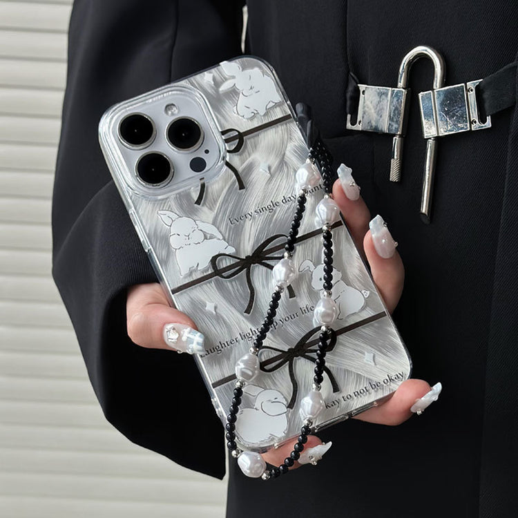 手機殼|iPhone15pro羽紗手機殼女12/13Pro大孔透明蘋果14 11適用「WL0096」24.07