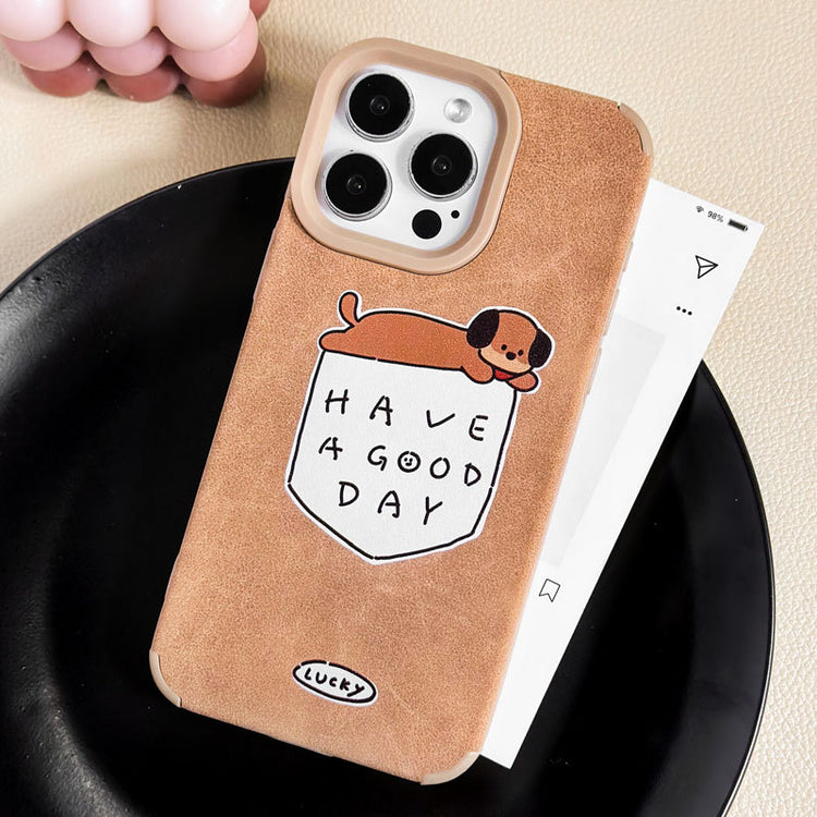 手機殼|15Promax新款13Pro卡通12適用11蘋果16手機殼iPhone14貼皮殼「LR1217」24.12-3