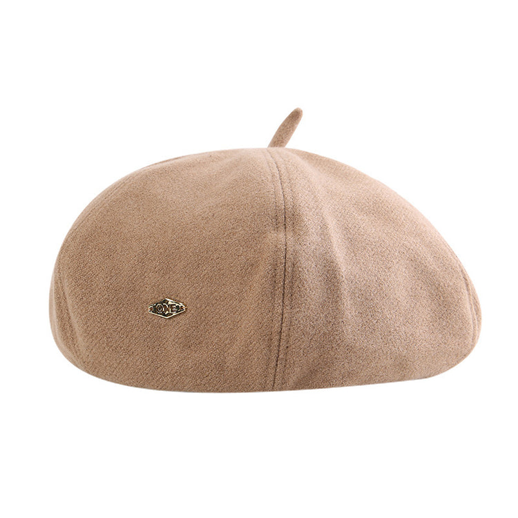 流行帽子|2025秋季新款毛呢貝雷帽女顯臉小百搭休閒畫家帽復古英倫風八角帽「C5489」25.08-3