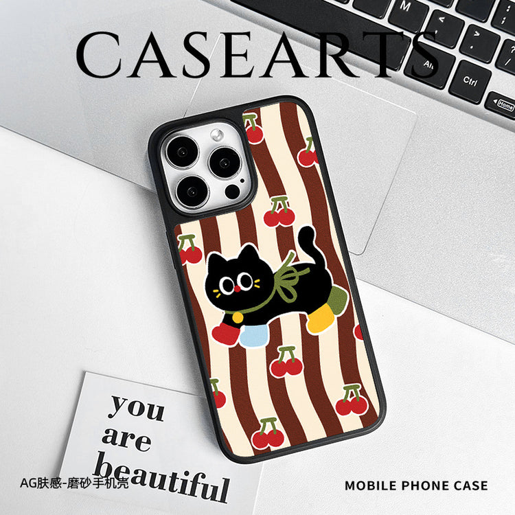 手機殼|iPhone16手機殼蘋果13Promax磁吸AG磨砂殼14適用15Pro卡通12「WYB0989」25.05-1