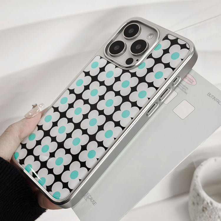 手機殼|蘋果16ProMax條紋13Pro適用蘋果14/13/12電鍍銀邊滴膠「LR1604」25.04-4