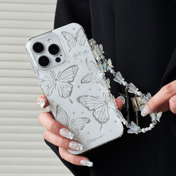 手機殼|蘋果15羽紗手機殼女iPhone1411適用12/13Pro大孔透明「WYB0853」24.07