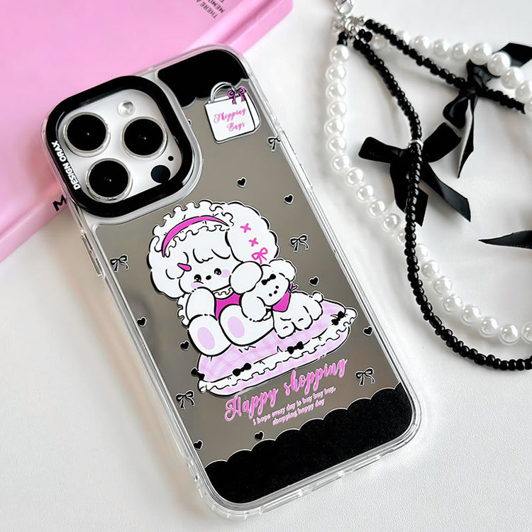 手機殼|iphone手機殼15卡通11手鍊13三合一鏡面12蘋果14Promax保護套「LR0872」24.07