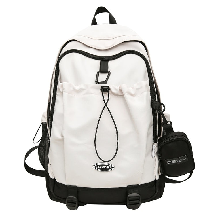 致青春|雙肩包日系大容量背包 原宿簡約休閒國高中學生書包抽繩設計後背包「8819-134」24.10-3