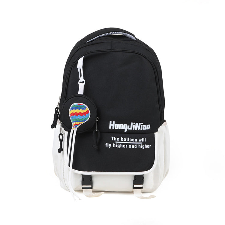 致青春|韓版高中書包女森系撞色雙肩包ins潮學院風中學生國中生休閒背包「3303-130」24.07-2