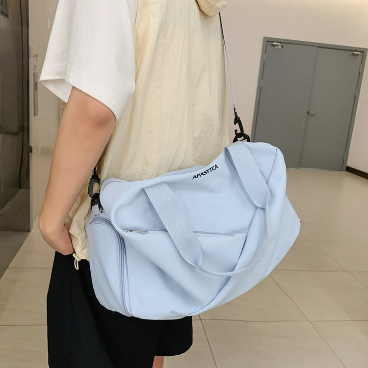致青春|行李包男短途手提旅行包女韓版休閒多功能乾濕分離防水運動包「165-130」24.06-1