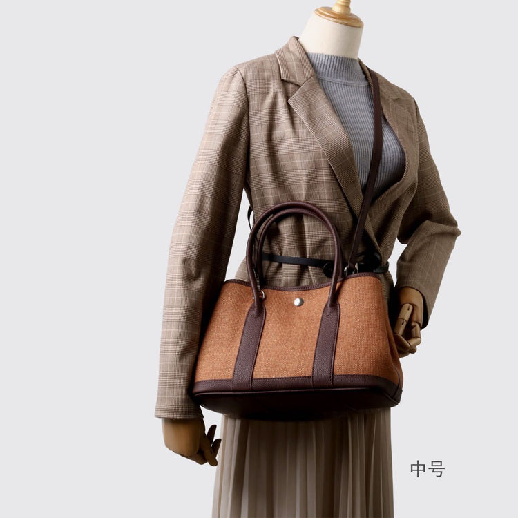 質感真皮 | 羊絨頭層togo牛皮花園包真皮女包2024歐美新款復古水桶包時尚手提「6813-2」24.11-1
