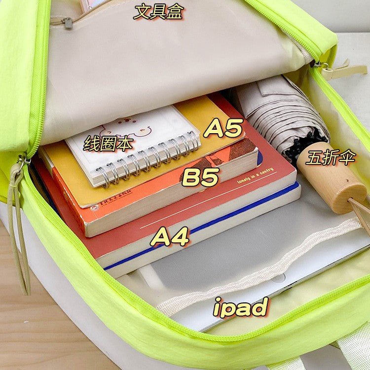 致青春|文藝簡約雙肩包女輕便外出旅行背包2025新款韓版時尚大學生書包「644-128」25.03-4