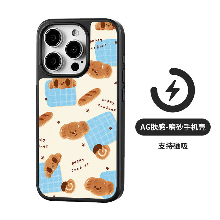 手機殼|iPhone14適用蘋果16手機殼磁吸AG磨砂碳纖紋13批發12Promax女「LR1272」25.04-2