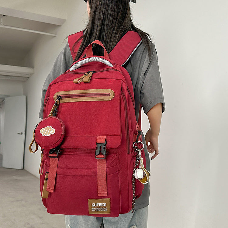 致青春|書包男大學生日系休閒旅行雙肩包輕便百搭大容量初高中生電腦背包「9050-138」25.09-4