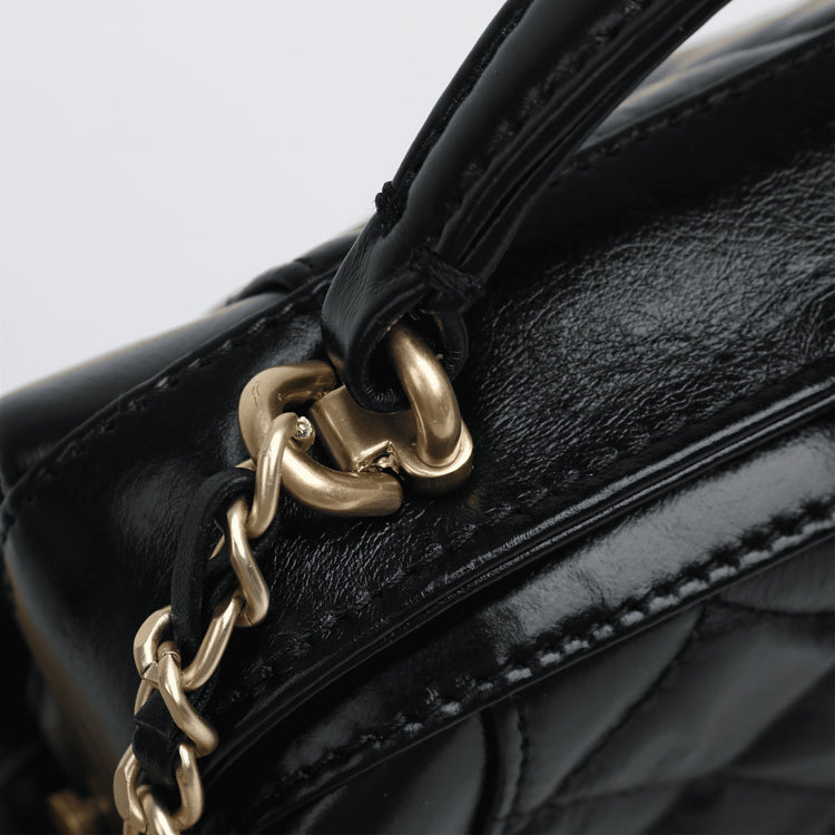 質感真皮|牛皮法式小眾菱格鏈條包包女時尚手提包通勤單肩斜挎小包「8073」24.05-4