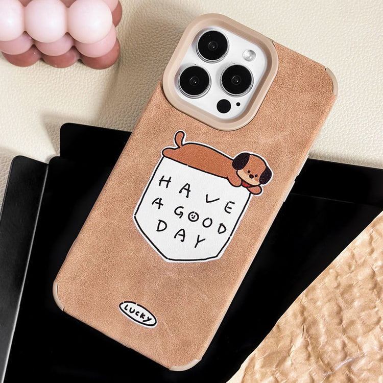 手機殼|15Promax新款13Pro卡通12適用11蘋果16手機殼iPhone14貼皮殼「LR1217」24.12-3