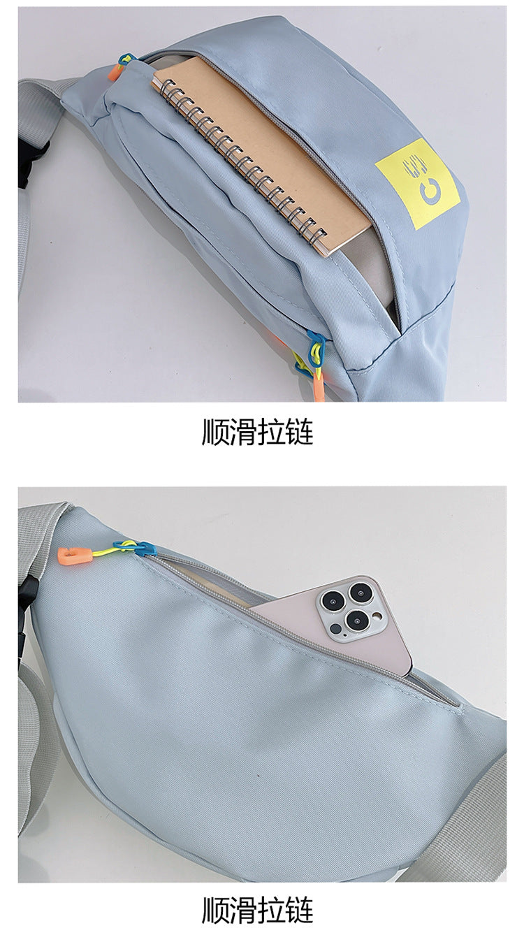 致青春 | 背包女ins新款高級感輕便防潑水肩包男士戶外運動簡約胸包「8072-115」24.05-3