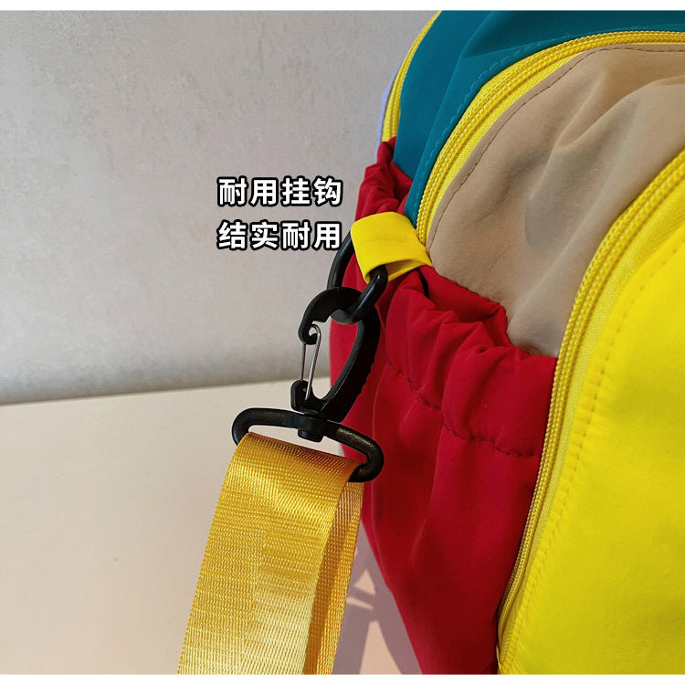 致青春|彩色行李袋旅行包運動收納街頭新款包多用途大容量輕便健身包「808-139」25.11-3