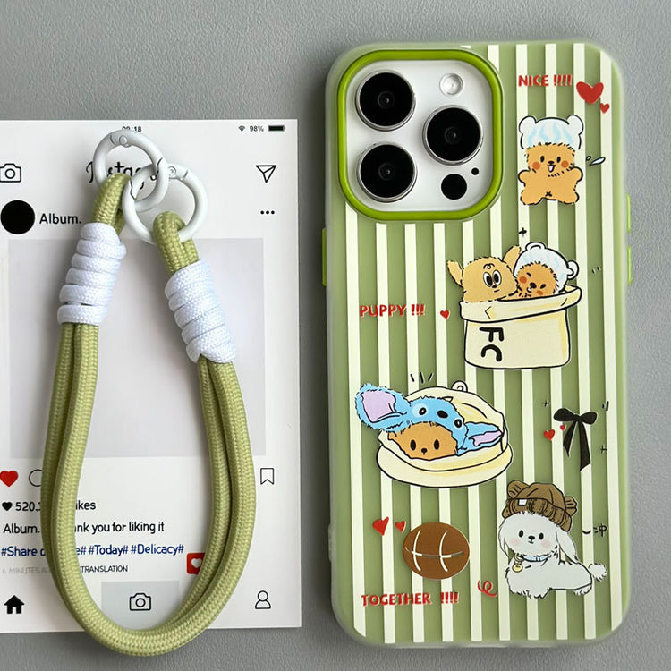 手機殼|iPhone16promax膚感果凍蘋果15pro手機殼14適用12手繩13代發「WL0313」24.09-2