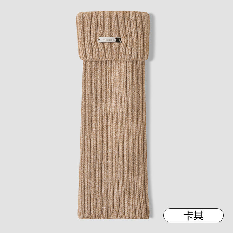 女襪|羊毛襪套女秋冬季加厚保暖鎖溫堆堆襪復古Y2K辣妹彈力中筒腿套「WT239068」25.09-2