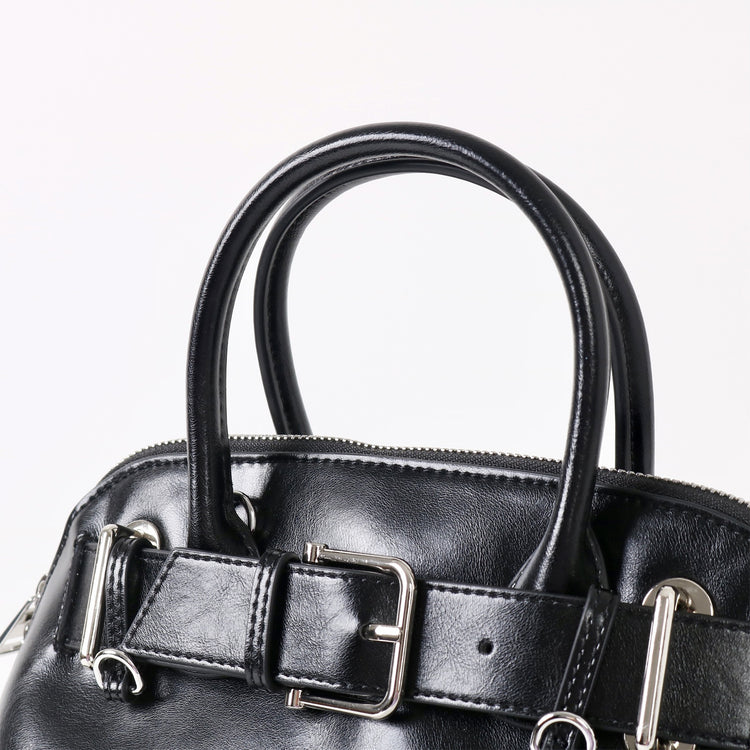 質感真皮|2025新款百搭手提包時尚優雅肩斜背包韓國小眾手提保齡球包包「6717」25.07-2