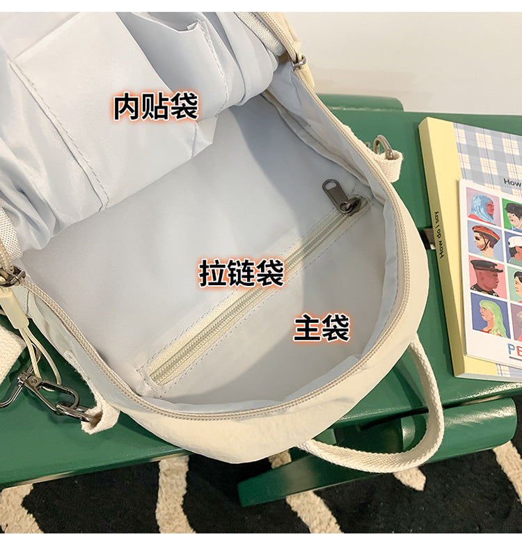 致青春|雙肩包2024新款時尚潮旅行大容量背包女士書包斜挎單肩輕便包「177-125」24.10-4