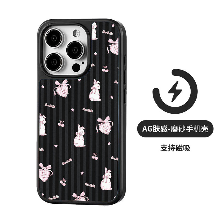 手機殼|蘋果16手機殼15iPhone14pro磁吸AG磨砂碳纖紋12Promax適用13「LR1382」25.04-2