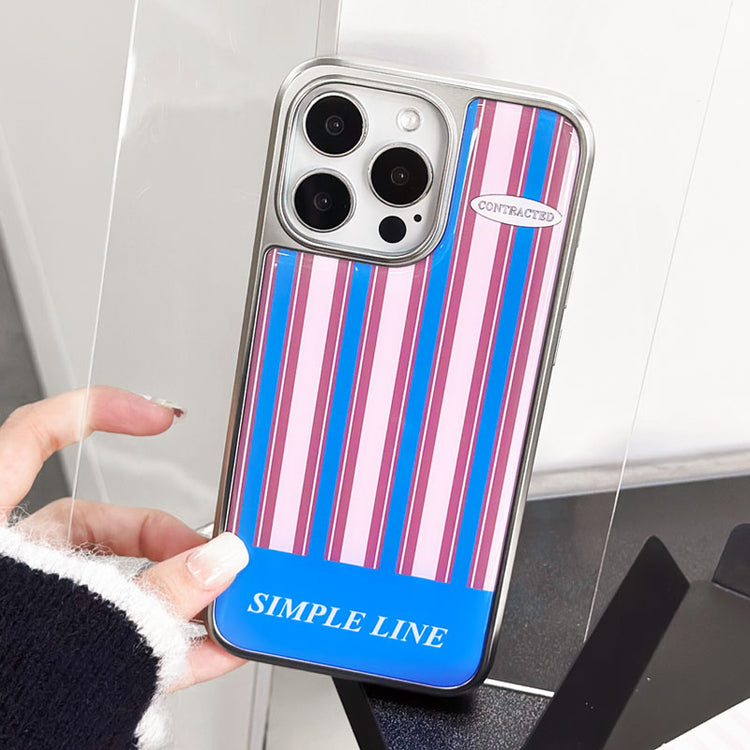 手機殼|蘋果15ProMax手機殼14plus電鍍銀邊滴膠適用iPhone16Pro高級「LR1585」25.04-4