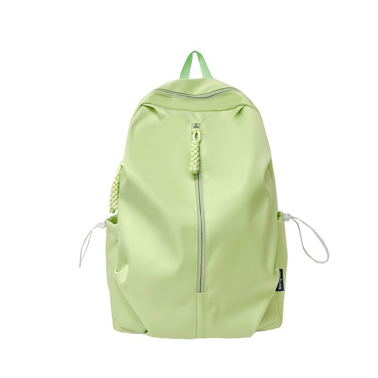 致青春|簡約雙肩包女大容量高顏值背包休閒旅行電腦包純色質感學生書包「2405-126」25.02-3