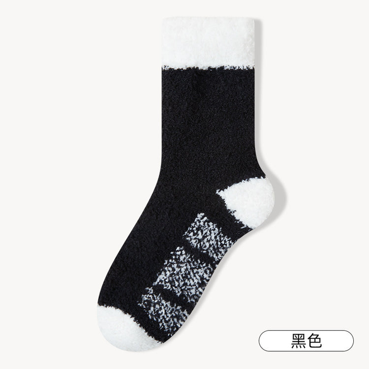 女襪|加絨加厚襪子男秋冬季蓄熱保暖珊瑚絨襪彈力舒適好搭諸暨襪子批發「AD2421」24.12-1