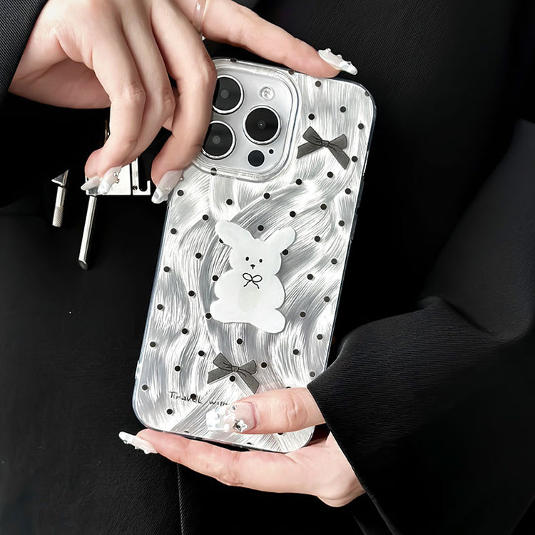 手機殼|iPhone15手機殼適用12大孔透明13羽紗11卡通蘋果14Promax「WL0045」24.07