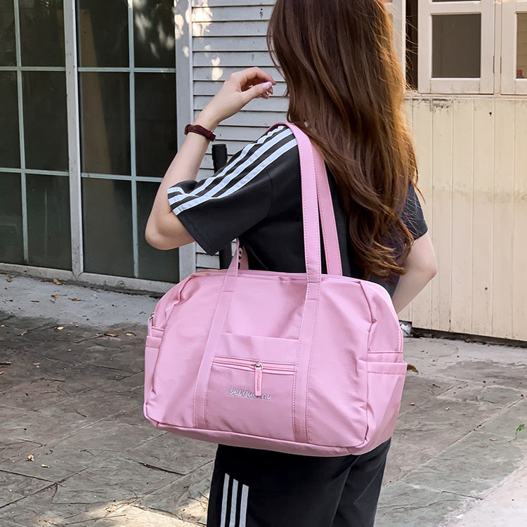 致青春|單肩包大容量休閒旅行背包跨境新款時尚通勤托特包百搭簡約手提包「0046-123」24.10-1