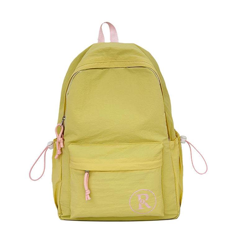 致青春|小清新休閒書包女大學生ins大容量簡約背包國中高中生百搭雙肩包「1018-125」25.09-2