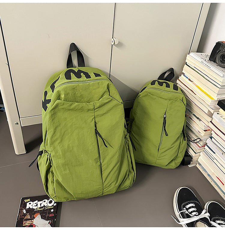 致青春|簡約百搭雙肩包輕便休閒旅行大容量戶外背包初高中生學生書包「125-130」25.07-5