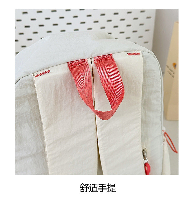 致青春|小清新休閒書包女大學生ins大容量簡約背包國中高中生百搭雙肩包「1018-125」25.09-2