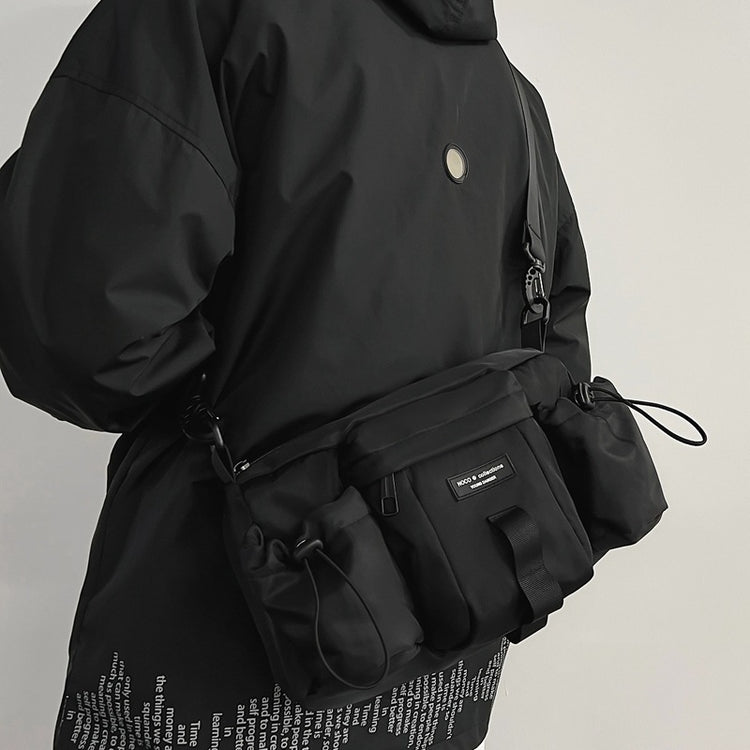致青春|運動工裝多口袋尼龍包潮流時尚百搭單肩包休閒旅遊出差通勤斜挎包「7009-126」24.05-2
