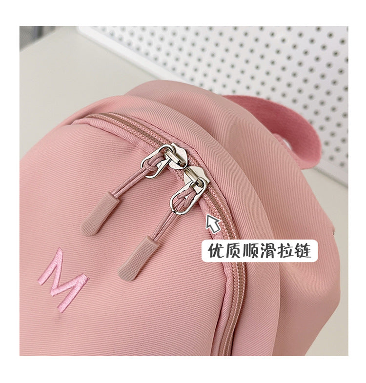 致青春 | 甜美學院風斜背雙肩包輕便簡約女大學生上課小背包可愛小書包「8770-230-2」24.03-3