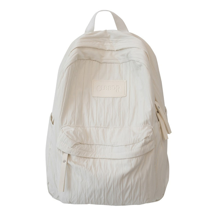 致青春|森系國中生少女書包輕便通勤百搭旅行背包簡約純色大容量雙肩包「179-126」25.03-3